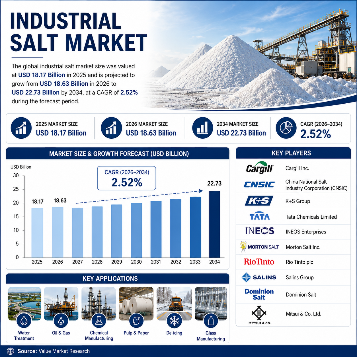 Top 10 companies in the Industrial Salt Market